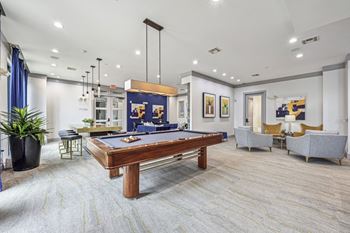 Resident lounge with tvs & pool table